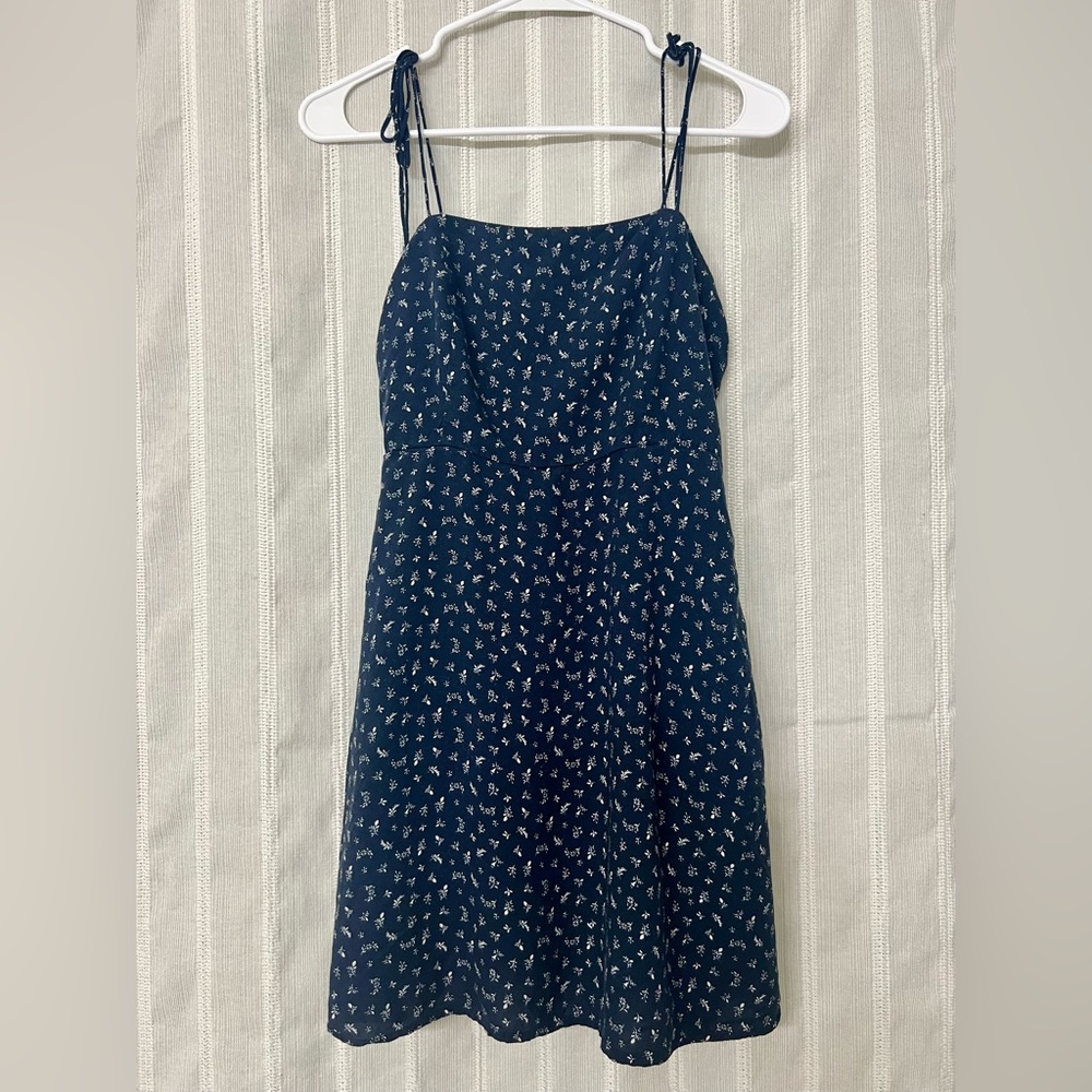 Old Navy Dark Blue Floral Midi Dress